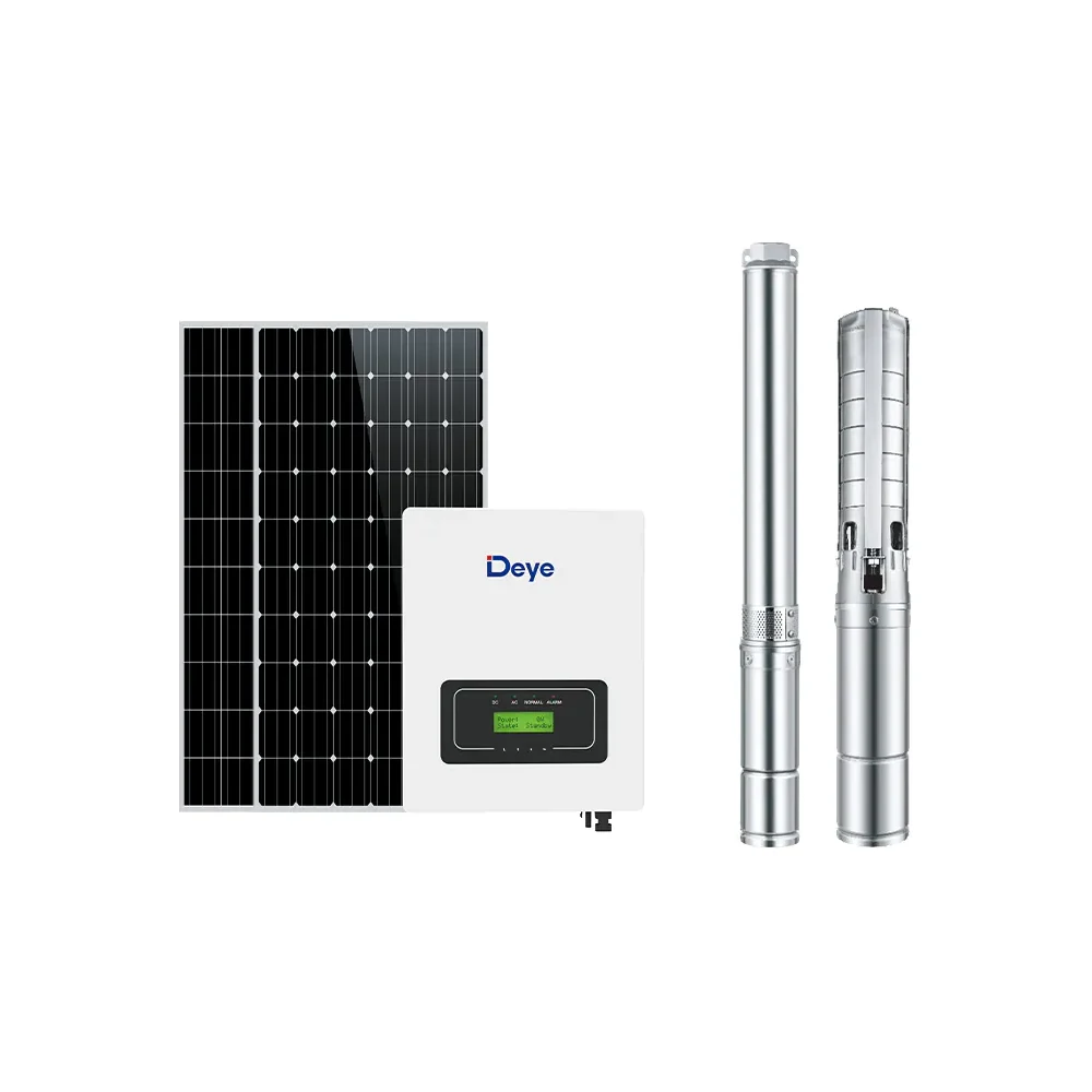 Pompe immergée solaire hybride AC/DC 4″