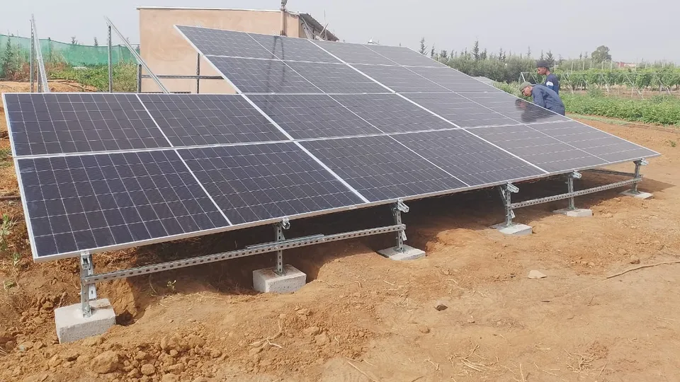 Pompage solaire 7 CV – Ferme de Tifelt